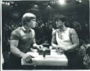 John Brzenk and Sylvester Stallone in Over the Top